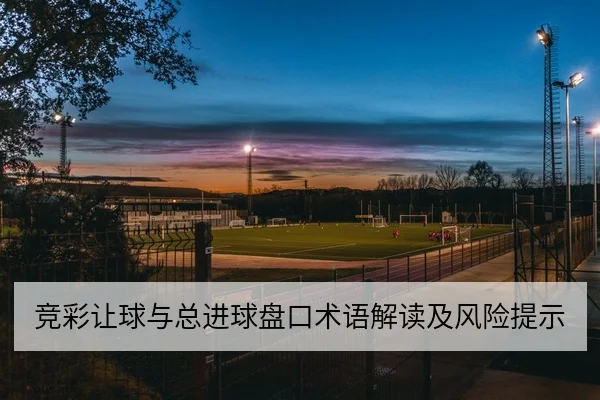 竞彩让球与总进球盘口术语解读及风险提示