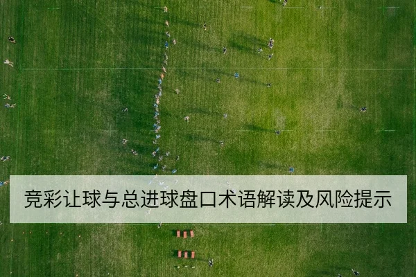 竞彩让球与总进球盘口术语解读及风险提示